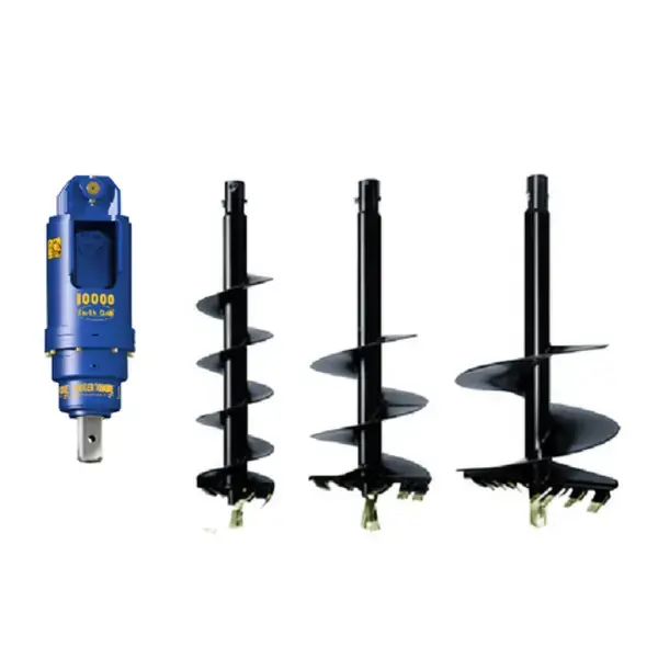 Auger Torque X2000 drive unit with 300mm and 450mm augers