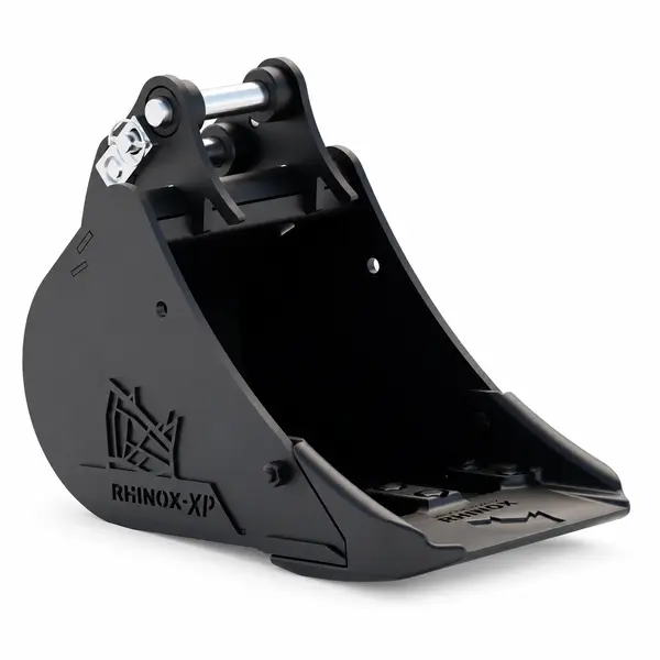 Three excavator buckets included: 300mm and 450mm toothed buckets and a 1000mm mud bucket